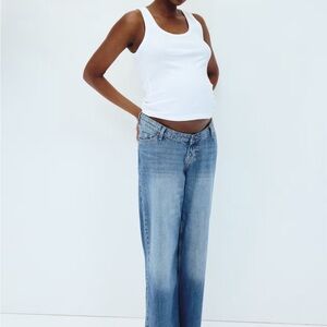 H&M Light Blue Wide-Leg Jeans